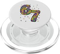Perles Alpha Meme Six Seven Gen de Mardi Gras 67 PopSockets PopGrip pour MagSafe
