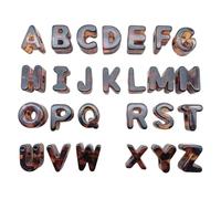 Perles Alphabet en Chunky 26 Pièces DIY Fabrication de Bijoux Perles | Perles pour Colliers pour Débutants Ados Adultes Étudiants Maison Studio Atelier Projet