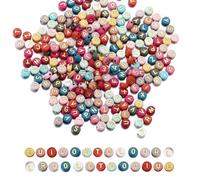 Perles Alphabet pour Bracelet 1000 Pièces, Waldspring Perle Lettre, Perle pour Bracelet, Perles Alphabet pour Bracelet A-Z 7mm