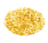 Perles Ambre de Style Baroque - Polie et Brute Pierre Baltique 100% Naturelle, 5 à 6 mm en Vrac Avec Trous Percés, Plusieurs Couleurs - Amber Culture