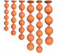 Perles anales en silicone doré XXL - Énorme gode anal avec chaîne anale - Gode anal pour femme et homme - Plug anal avec ventouse - Jouet sexuel dilatateur d'anus(Xl: 51 * 7cm)