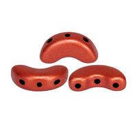 Perles Arcos Par Puca - Bronze Red Mat - 5x10 Mm - Sachet 10 G - Fabrication De Bijoux Et Perlage