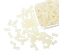 Perles Artisanales en Plastique Transparentes Noires De 12mm, Perles en Pierre D'agate Noire Naturelle for La Fabrication De Bijoux, Accessoires De Collier De Bracelet(Beige,50pcs)