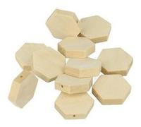 Perle Bois Lucy Hexagone 20x4,7mm 15 Pièces