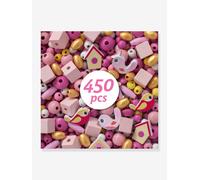 Perles Bois - multicolore TU