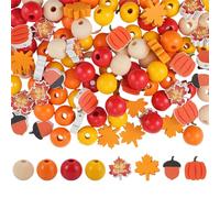 Perles Bois Naturel Artisanal De Thanksgiving Décorations De Noël Faits à la Main Fournitures De Fête Facile Montage Décorations De Fête En Bois Naturel