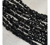 Perles carrées à facettes en pierre naturelle pour la fabrication de bijoux à 2 brins, 20,1 cm