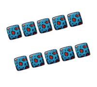 Perles carrées colorées faciles à enfiler avec des trous standard pour accessoires faits à la main, décoration, perles artisanales