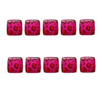 Perles carrées colorées faciles à enfiler avec des trous standard pour accessoires faits à la main, décoration, perles artisanales