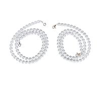 Perles Chaîne Décoration Acrylique Transparent Résistant à l'usure Trou Droit Rideau Perles Suspendues pour Mariage Chambre de Bébé Décoration d'arbre de Noël 14mm 2 Pièces (1. Euh/A. adjectif)