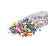 Perles cire à cacheter pailletées Particules de cire octogonales à cacheter colorées, 500g, couleurs mélangées nacrées(500g shuijinghunse)