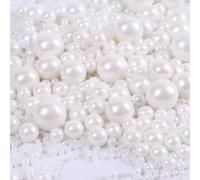 Perles Comestibles de 500g /17.6 oz en Sucre Blanc Streusel Pour Desserts Perlé Décoration de gâteaux Décorations pour Biscuits Cupcakes Sucrés pour mariages et Décoration de Quotidien