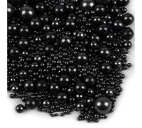 Perles comestibles en sucre Noir 130g - Décoration pour gâteaux, cupcakes, biscuits, desserts - Décors Sucre perlé Noir pour fêtes et célébrations
