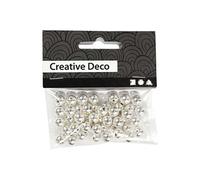 Creotime perles Creative Deco 50 pièces argent
