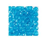 Perles - Creotime - 4 mm - 45 pièces - Couleur bleu - Pour adultes et enfants