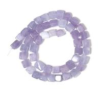 Perles cubiques carrées de 8 mm en aigue-marine naturelle pour la fabrication de bijoux, colliers, boucles d'oreilles
