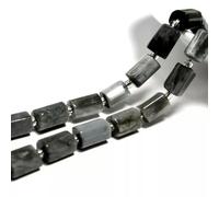 Perles d'agate cylindriques 100% Naturelles pour la Fabrication de Bijoux, 19 cm, œil de Faucon, Environ 15 à 16 pièces par lot