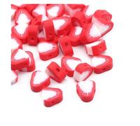 Perles D'argile 20/50/100 pièces de perles d'argile polymère fruits | Entretoise for la fabrication de bijoux, bracelet et collier(B09628(8x11mm),50pcs)
