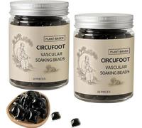 Perles de bain de pieds aux herbes, contenant de multiples extraits de plantes naturelles, apaisent la fatigue et procurent une sensation de détente, soulageant ainsi les inconforts des pieds.