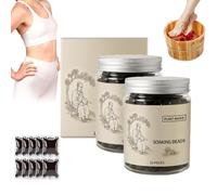 Perles De Bain De Pieds Aux Herbes Et à L'Armoise - Perles De Bain Nettoyantes Et Relaxantes Pour PéDicure, Perles De PéDicure Apaisantes, Perles De Soin Aux Herbes Pour Bain De Pieds (2 Bottles)