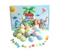 Perles de bain - Se dissolvent rapidement et contiennent un jouet surprise, un bain moussant relaxant - Pour hôtel, salle de bain, spa, Noël, filles, enfants, adolescents, adultes, femmes