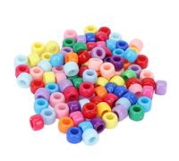 Perles de barbe, 100 pièces, conception Simple, taille parfaite, Texture brillante, perles de cheveux légères et durables pour projet de bricolage
