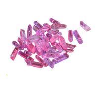 Perles de bâton dégradé, entretoises pointues en pierre for l'artisanat | Transition de couleur graduée, forme d'extrémité pointue, trou percé lisse, conception prête à enfiler