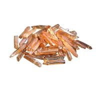 Perles de bâton dégradé, entretoises pointues en pierre for l'artisanat | Transition de couleur graduée, forme d'extrémité pointue, trou percé lisse, conception prête à enfiler