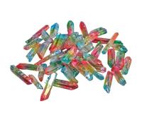 Perles de bâton dégradé, entretoises pointues en pierre for l'artisanat | Transition de couleur graduée, forme d'extrémité pointue, trou percé lisse, conception prête à enfiler