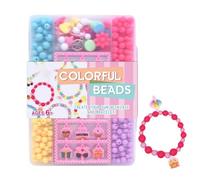 Perles de bracelet - Perles colorées, kit de perles pour la fabrication de bracelets d'amitié, activités artisanales, fournitures d'artisanat pour, garçons, filles, tout-petits, fils, filles