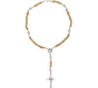 Perles de chapelet en alliage de zinc et de bois, bijoux heureux portables et légers, faits à la main, attrayants