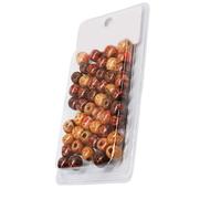 Perles de cheveux ethniques en bois à grand trou pour tresse, dreadlocks, pince à cheveux, tresse, perle naturelle