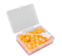 Perles de Cheveux pour Enfants Filles, Décorations de Dreadlock en Plastique et Résine 74 Pièces Ensemble de Perles de Tressage de Cheveux Anneaux de Cheveux avec épingle à