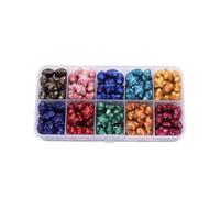 Perles de cire amicales avec tampon étoile réutilisable pour invitations, lettres, cadeaux, décoration et perles de cire faites à la main