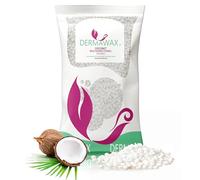 Perles de cire chaude épilation sans bande pelable multidirectionnelle femme homme- Dermawax Noix de Coco professionnelle visage maillot intégral aisselles jambes-800 g- Fabriqué en Italie
