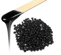 Perles de cire dure pour l'épilation, l'épilation à la cire - Pour cheveux épais, visage, aisselles, sourcil, dos, poitrine, lèvres, cire de bikini - 100 g - Pour homme et femme - Noir