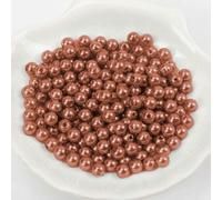 Perles de cire env. 100 pièces, 10mm, brun clair