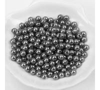 Perles de cire env. 100 pièces, 8mm, argent foncé / anthracite