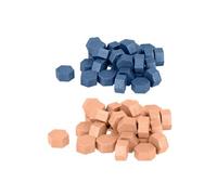 Perles de cire hexagonales - Bleu + Rose