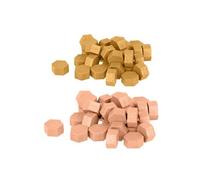 Perles de cire hexagonales - Or + Rose -