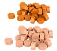 Perles De Cire Hexagonales - Orange + Rose