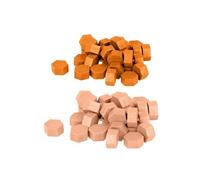 Perles de cire hexagonales - Orange + Rose
