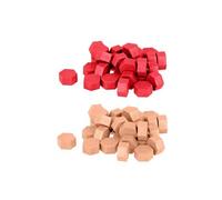 Perles de cire hexagonales - Rouge + Rose -