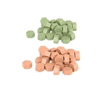 Perles de cire hexagonales - Vert clair + Rose