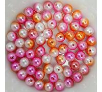 Perles de cire multicolores scintillantes env. 1000 pièces, 3mm, rose, blanc, orange