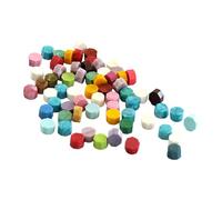 Perles de cire - Perles de cire à sceller - Granulés de cire d'étanchéité - 100 pastilles de cire créatives - Perles de scellement octogonales pour tampon de cire, tampons de cire d'étanchéité pour