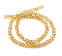 Perles De Cristal À Facettes D'autriche Pour La Perles Fabrication De Bijoux Rondes D'espacement En Vrac Pour Bracelets Et Boucles D'oreilles,2 3 4 6 8mm - Type C47ab Gold Champagne-2mm About 170pcs