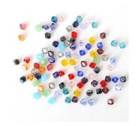 Perles de cristal autrichiennes à facettes en verre, espaceurs libres for la fabrication de bijoux et de bracelets.(Color 13,6mm 50pcs)