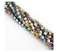 Perles de cristal autrichiennes à facettes en verre, espaceurs libres for la fabrication de bijoux et de bracelets.(Color12,3.0mm 145pcs)