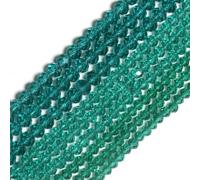 Perles de cristal ovales à facettes transparentes multicolores, en verre, pour la création de bracelets et autres bijoux (environ 120 pièces), type 15 pouces (14-4 mm).